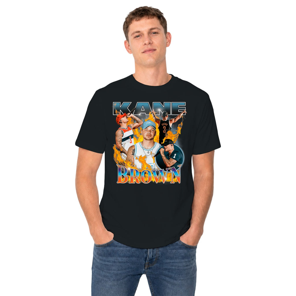 Kane Brown Family Fire Collage Men's T-shirt
