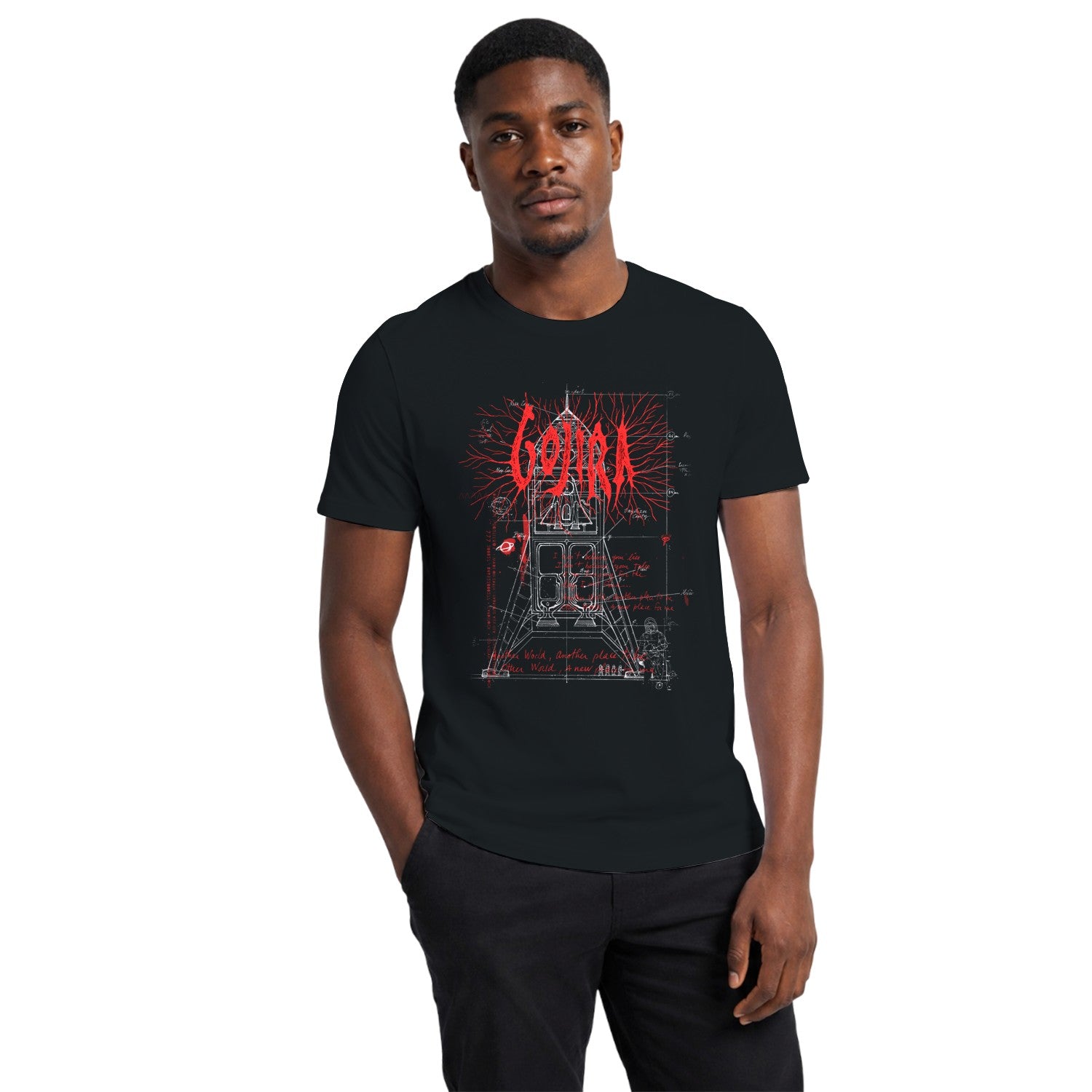 Gojira Another World Lunar Drawing Men's T-shirt