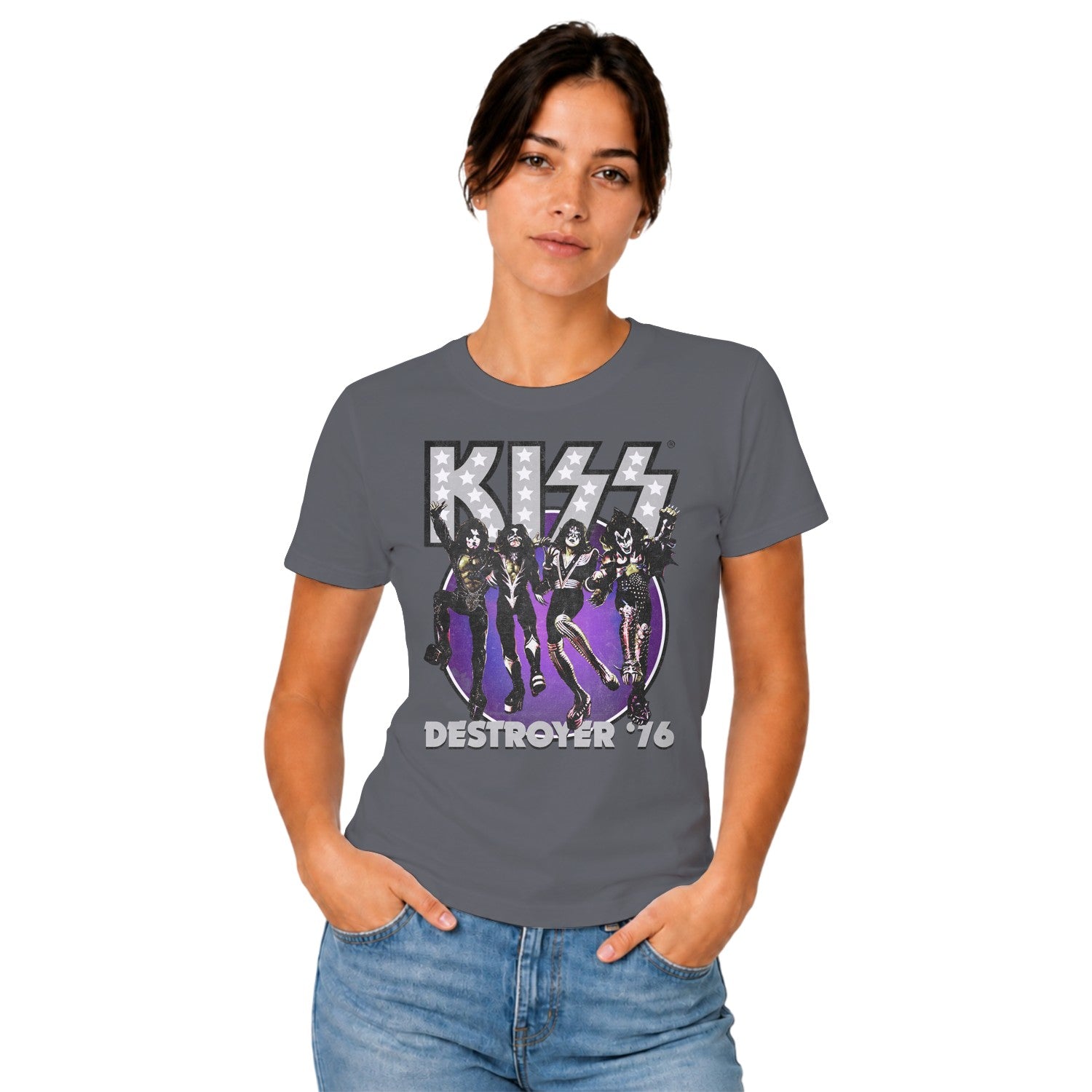 KISS Destroyer '76 Vintage Music Art Women's T-shirt
