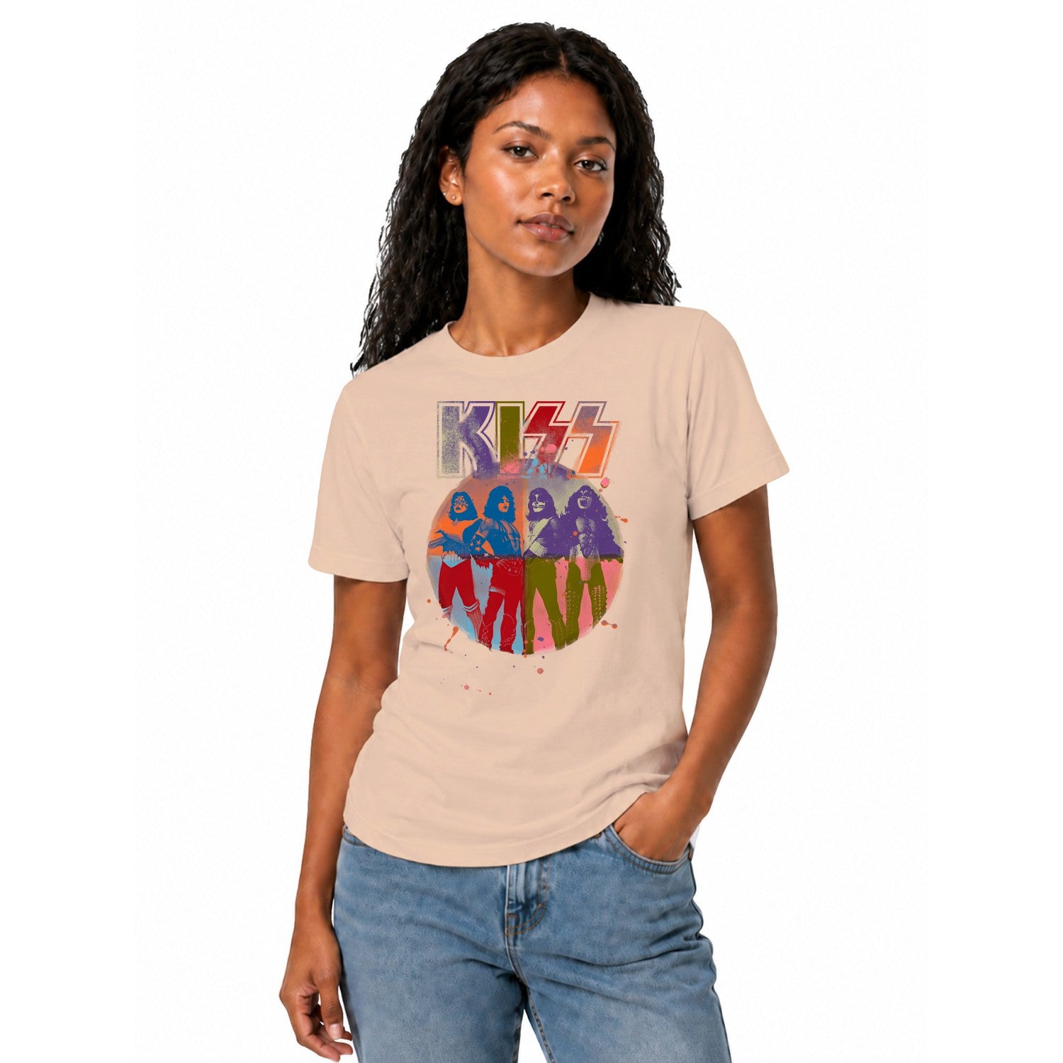 KISS Band Retro Pop Art Women's T-shirt