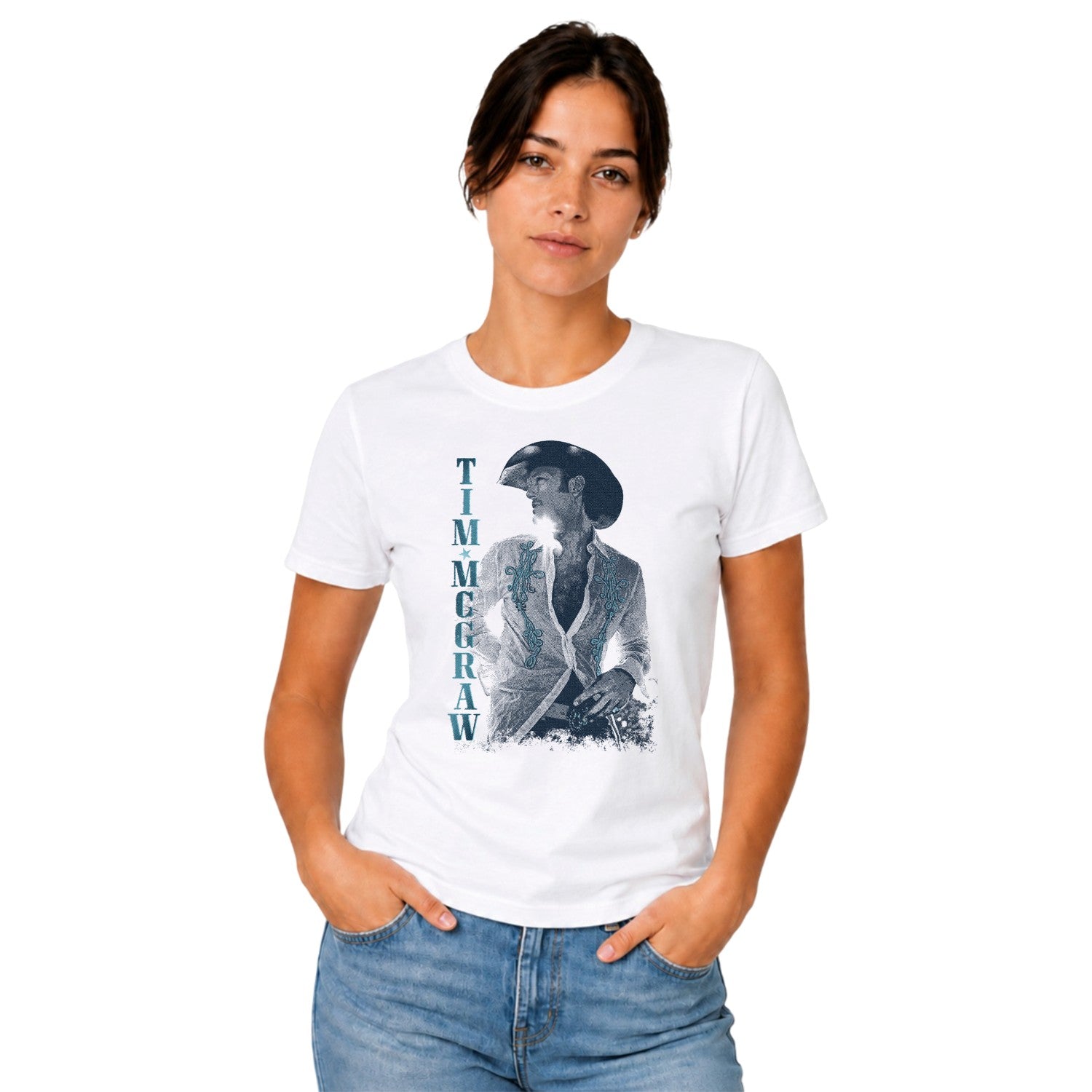 Tim McGraw Western Embroidered Women's T-shirt
