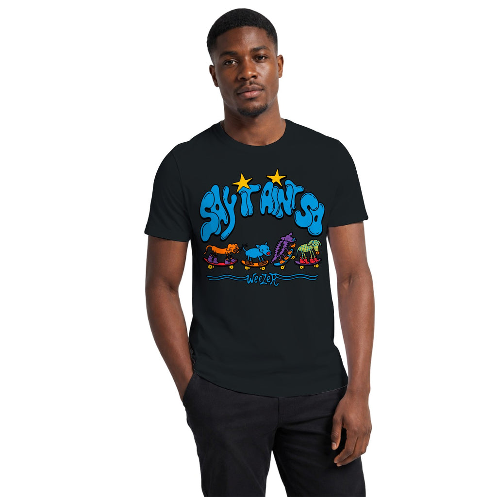 Weezer Say It Ain't So Skating Animals Men's T-shirt
