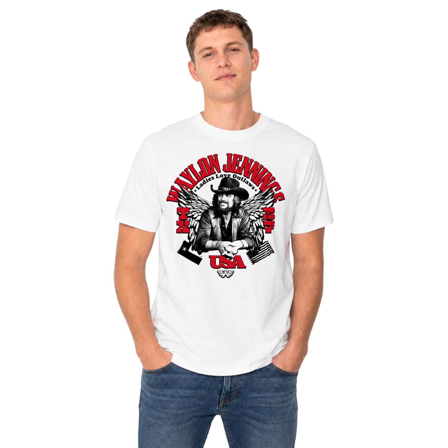 Waylon Jennings USA TX Legend Men's T-shirt