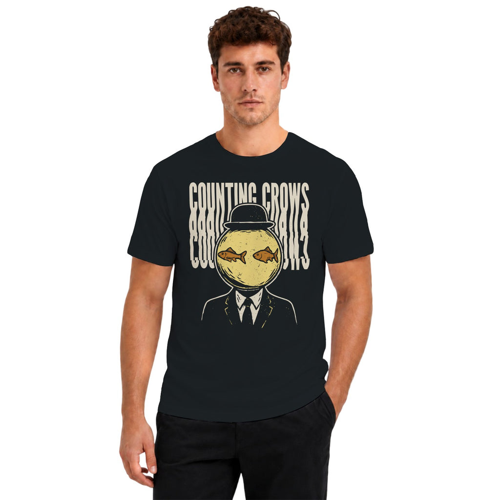 Counting Crows Surreal Suit Fishbowl Head T-shirt
