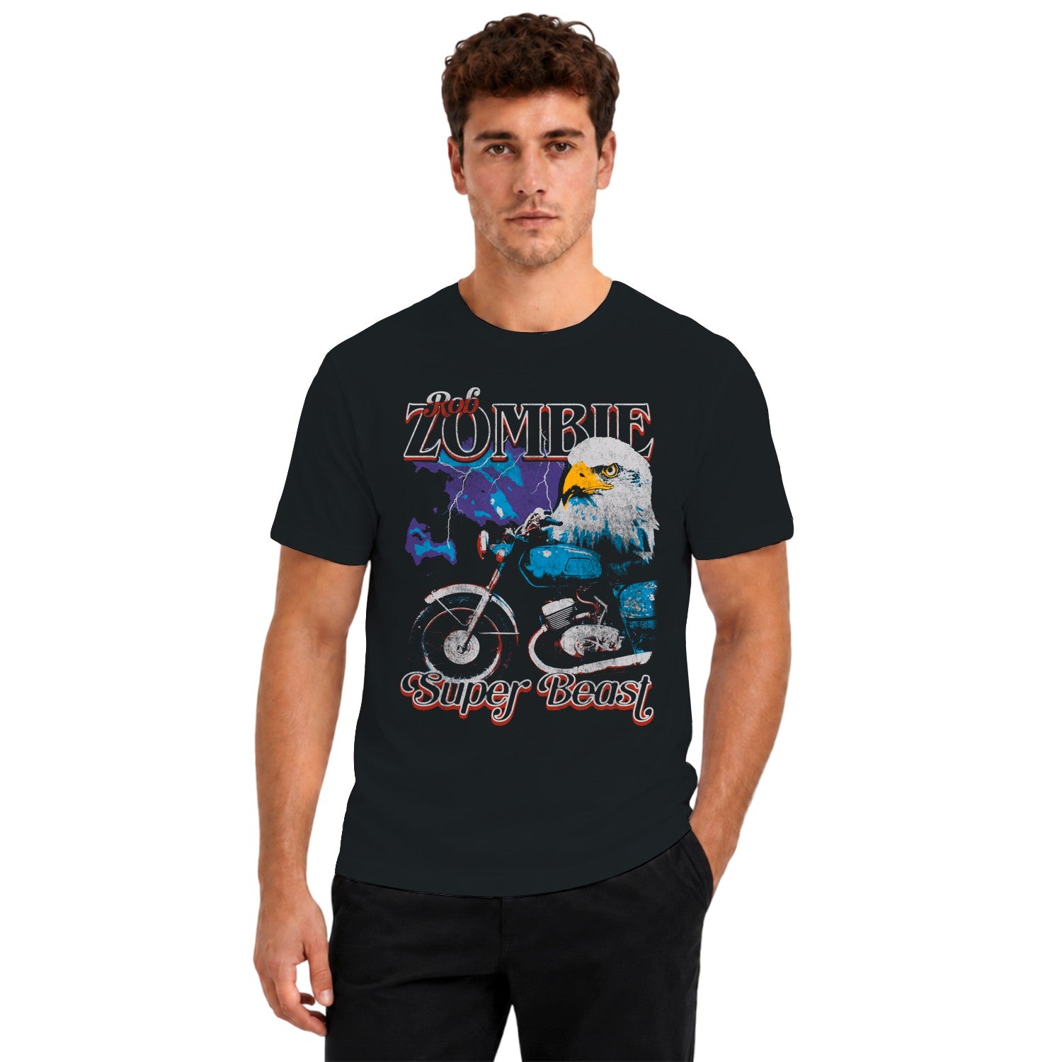 Rob Zombie Super Beast Motorcycle Men's T-shirt