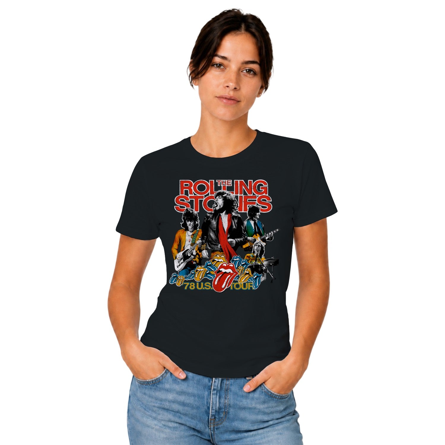 The Rolling Stones 78 U.S. Tour Women's T-shirt