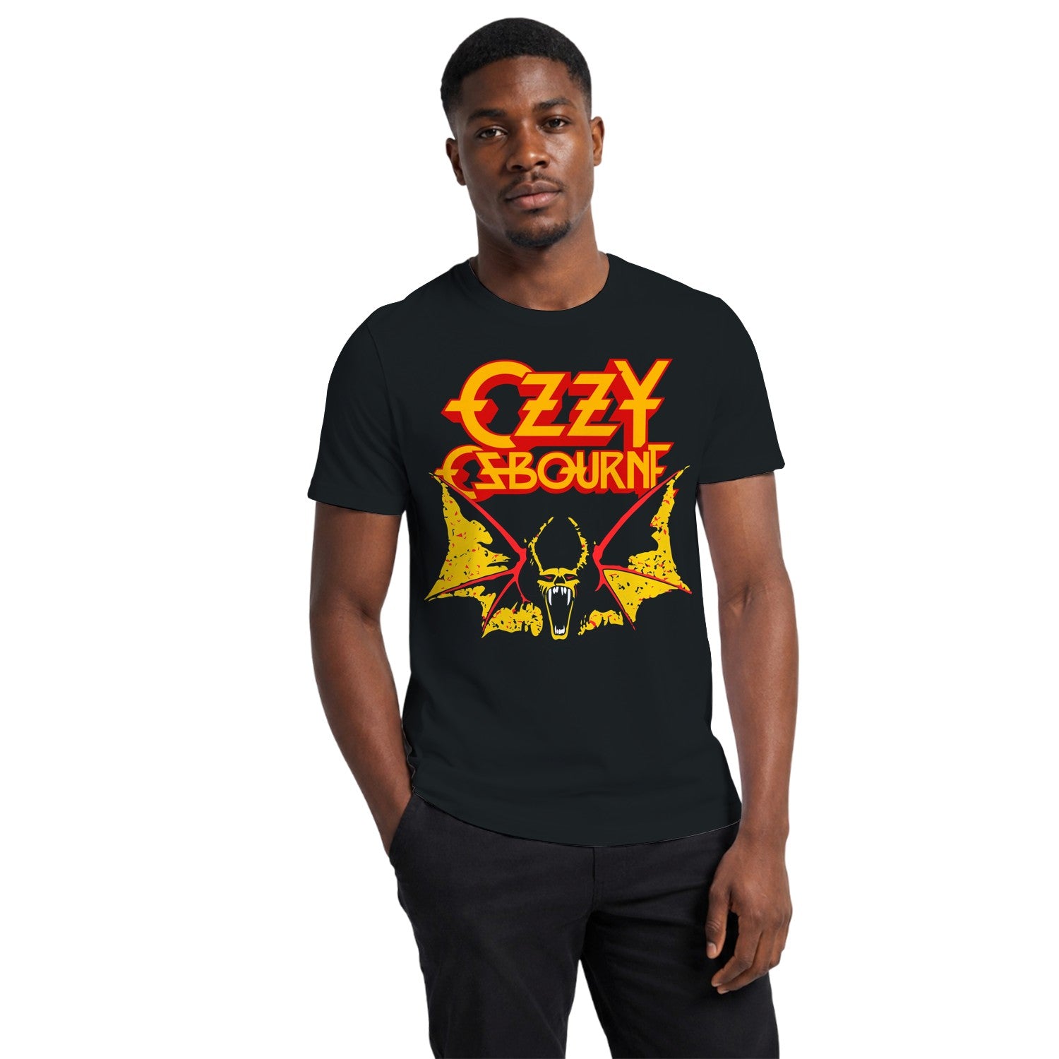 Ozzy Osbourne Yellow Bat Vampire Logo T-shirt