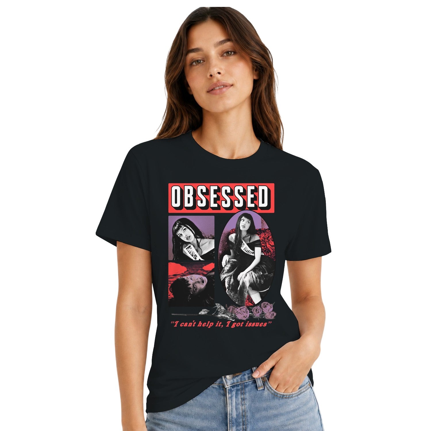 Obsessed Miss Right Quote Women's T-shirt