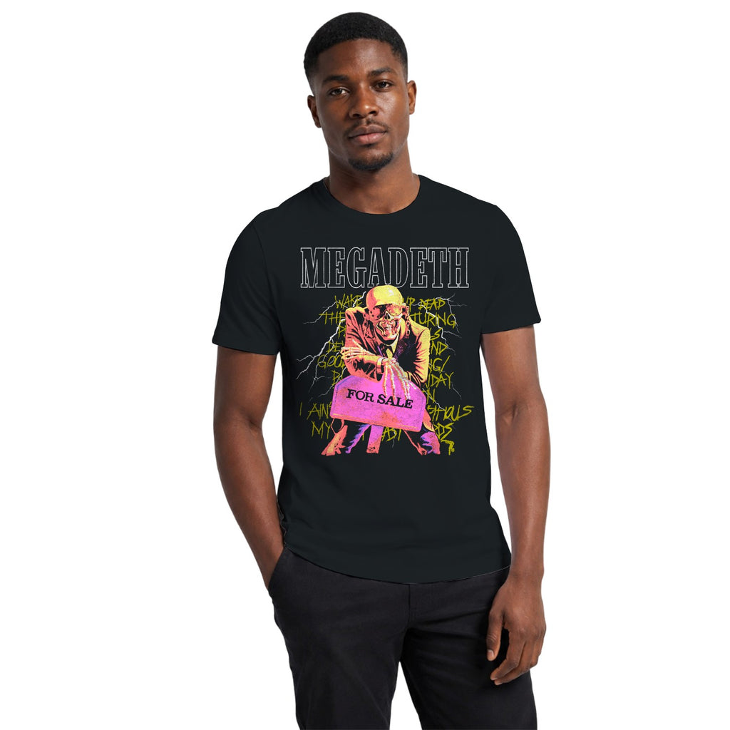 Megadeth Vic Rattlehead Skeleton Men's T-shirt