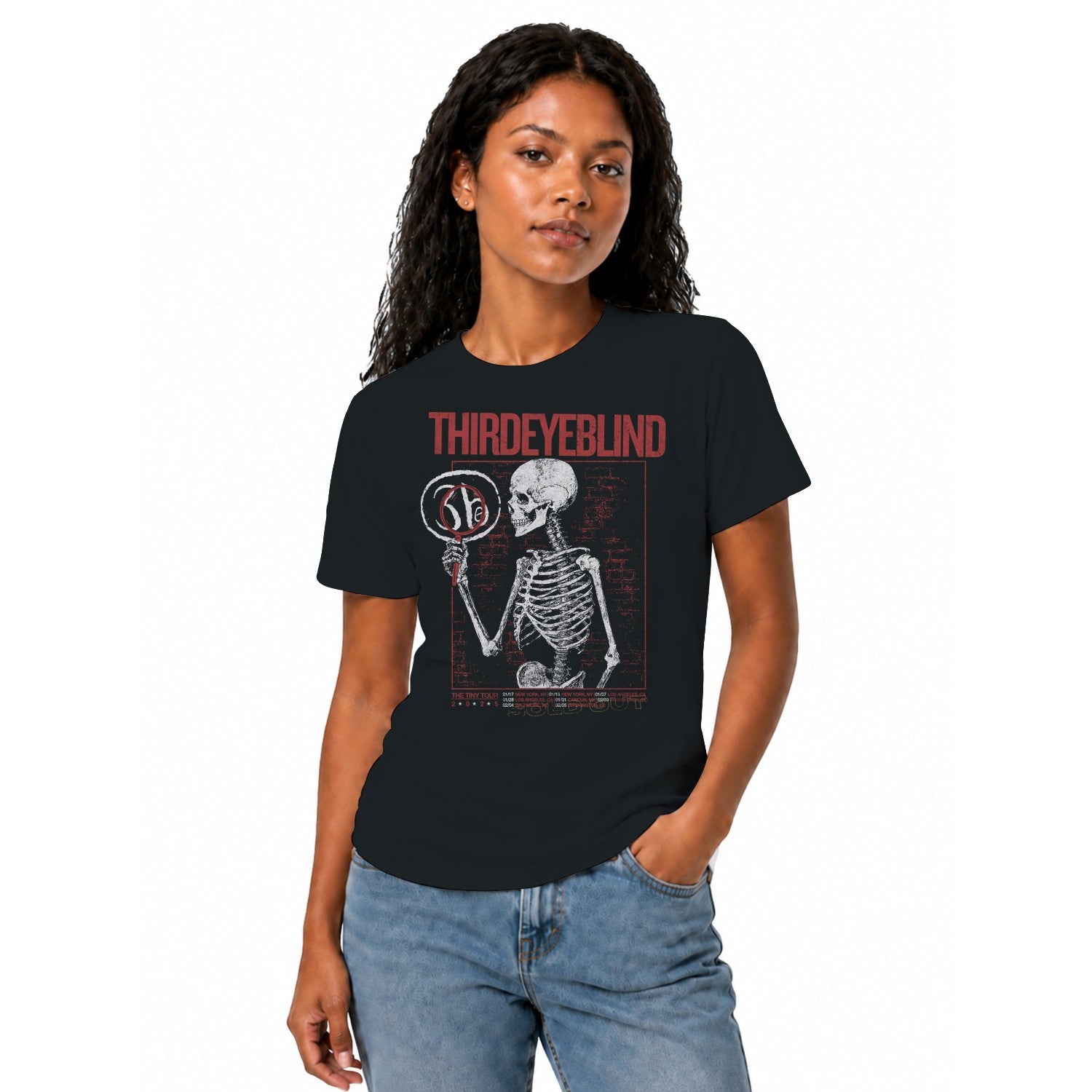 Third Eye Blind Tiny Tour 2025 Skeleton Women's T-shirt