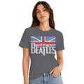 Women's T-shirt - The Beatles Logo & Union Jack