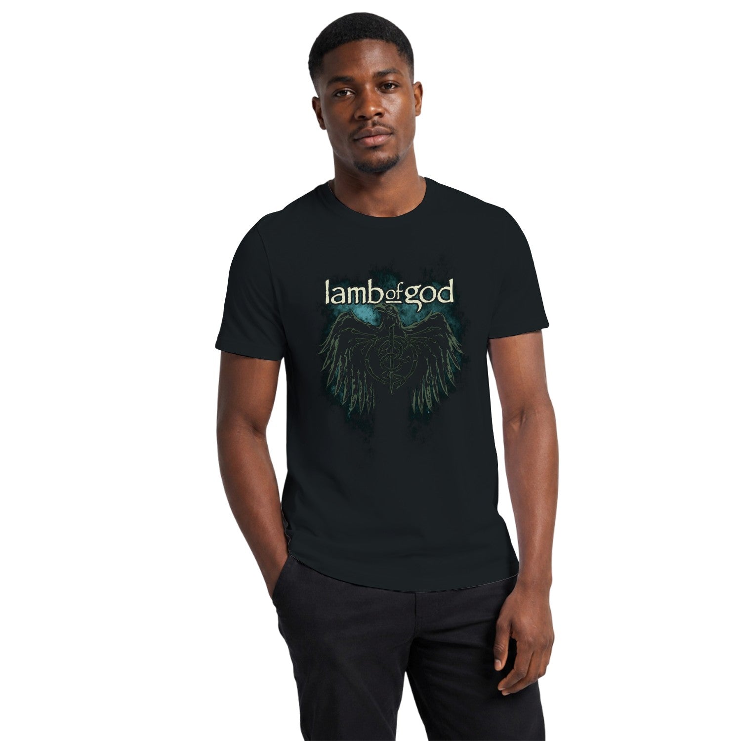 Lamb of God Raven Emblem Men's T-shirt