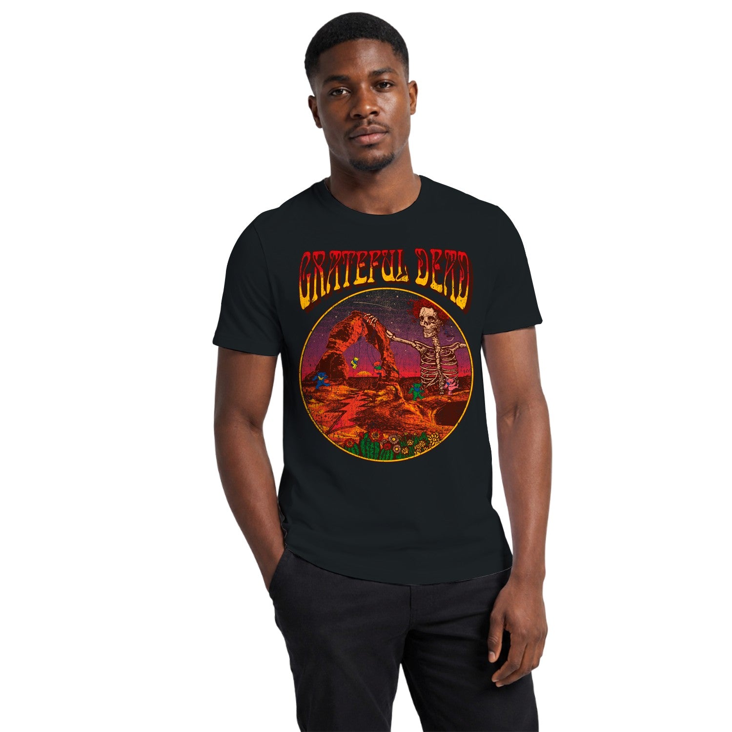 Grateful Dead Dancing Bears Skeleton Men's T-shirt