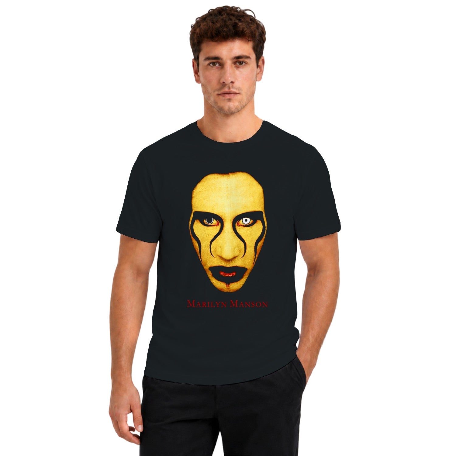 Marilyn Manson Distorted Eyes Men's T-shirt