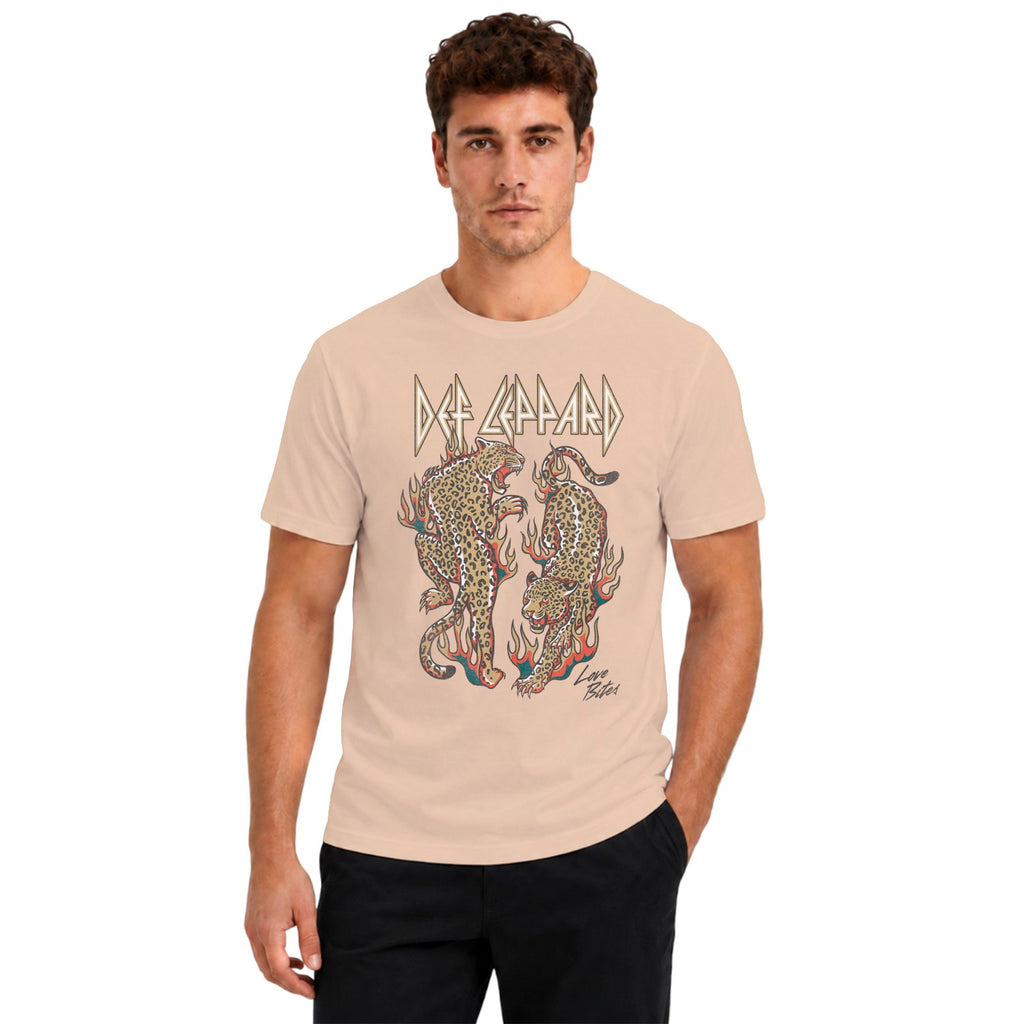 Def Leppard Love Bites Flames Men's T-shirt