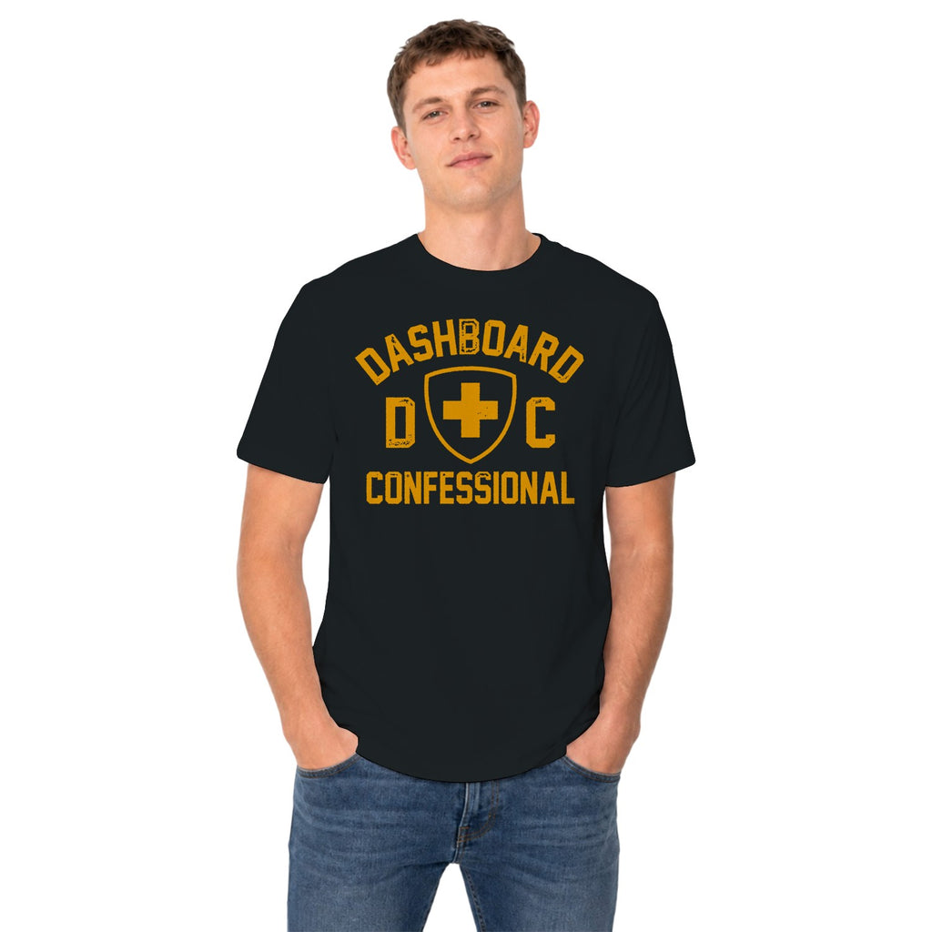 Dashboard Confessional Men's T-shirt Distressed Logo