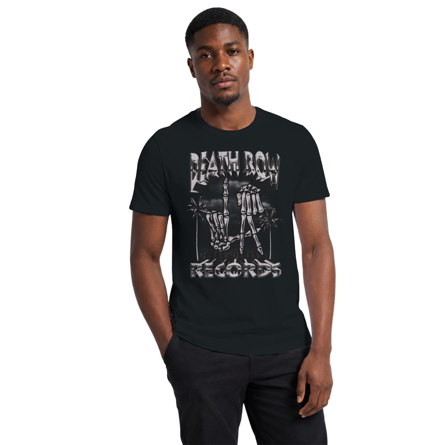 Death Row Records Skeleton Hands Men's T-shirt