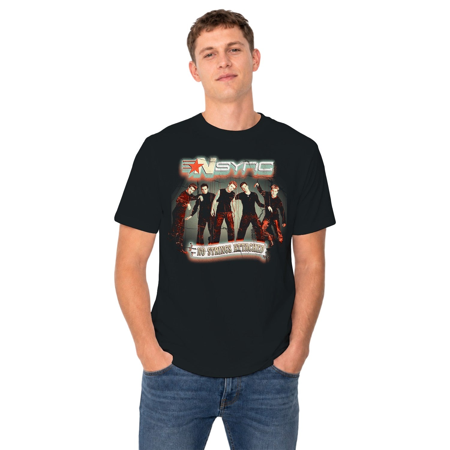 NSYNC No Strings Attached Graphic Men's T-shirt