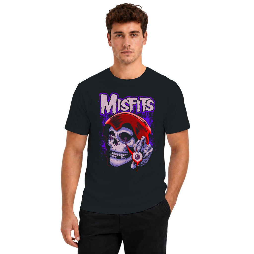 Misfits Skull Dripping Eyeball Art Men's T-shirt