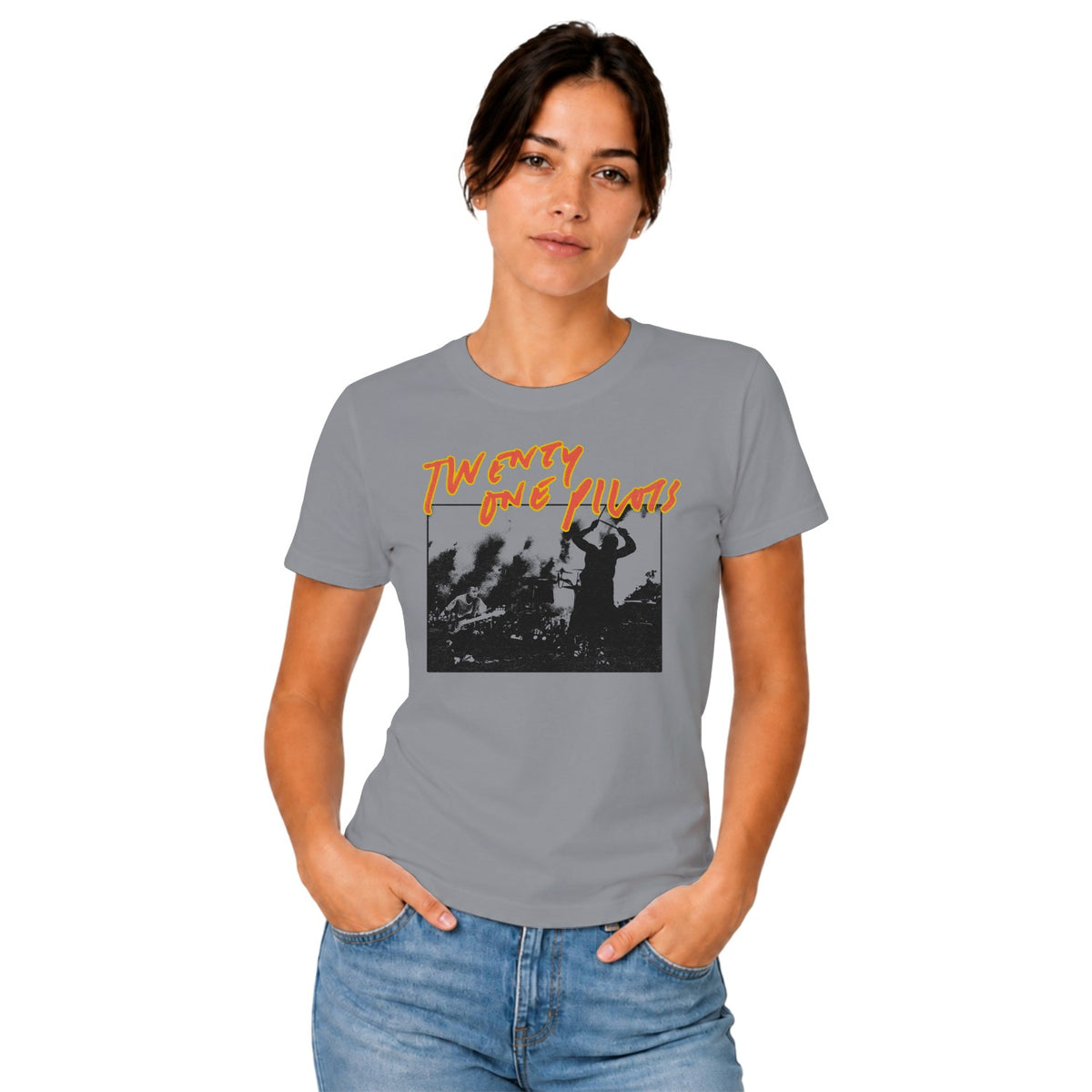 Twenty One Pilots Yellow Logo Women's T-shirt